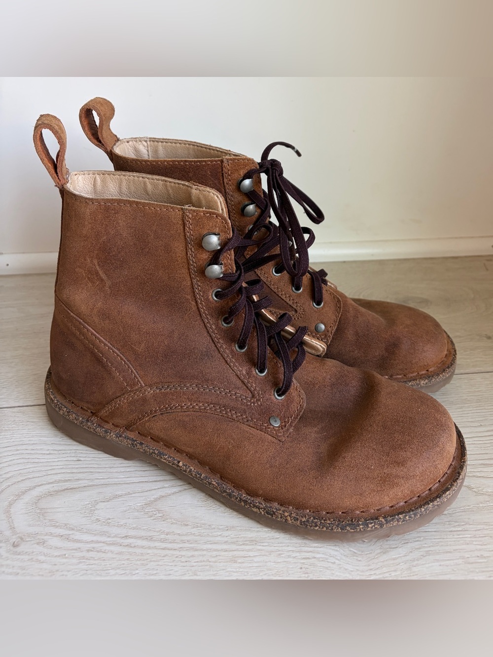 Birkenstock Bryson Brown Leather Lace-Up Boots 40
